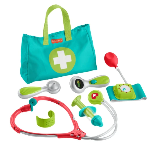 Fisher-Price Medical Kit – 7-Piece Doctor Pretend Play Set – Model HYH26 – by Mattel Fisher-Price Medical Kit – 7-Piece Doctor Pretend Play Set – Model HYH26 – by Mattel
