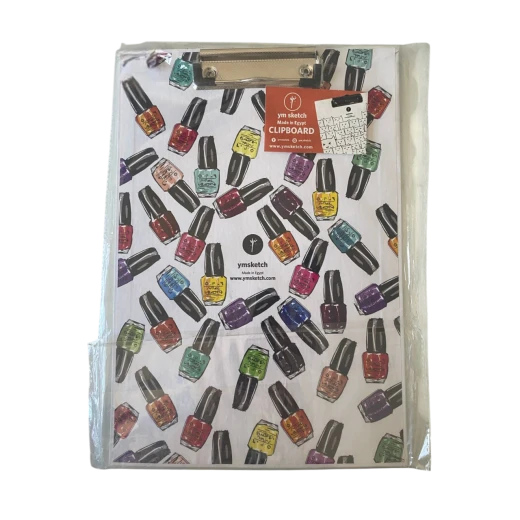 Nail Polish-Themed Clipboard – by ym sketch Nail Polish-Themed Clipboard – by ym sketch