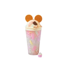 Ice Cream-Themed Plastic Cup with Lid &amp; Straw Transparent Tumbler with Fun Decorative Design Spill-Proof, BPA-Free Drinkware for Kids &amp; Adults