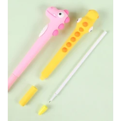 Decorative Kids' Pens with Dinosaur and Giraffe Designs