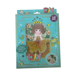 DIY Diamond Painting Kit – Girl with Crown Design