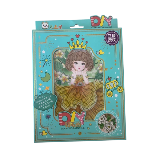 DIY Diamond Painting Kit – Girl with Crown Design DIY Diamond Painting Kit – Girl with Crown Design