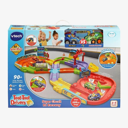 VTech Toot-Toot Drivers Super Circuit RC Raceway – Interactive Racing Playset