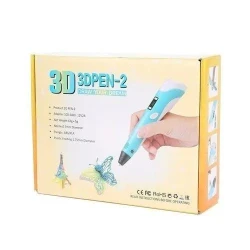 3D Printing Pen – Model 3DPEN-2 – Supports PLA &amp; ABS Filaments – Blue