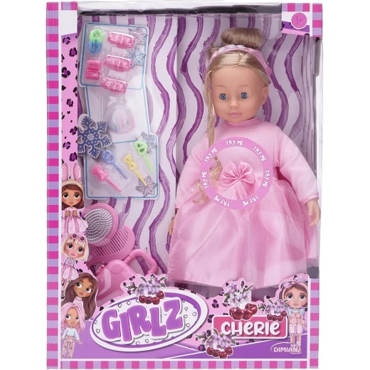 Girlz Cherie Fashion Doll by Dimian, Stylish Doll with Hair Styling Accessories, for Ages 3 & Up