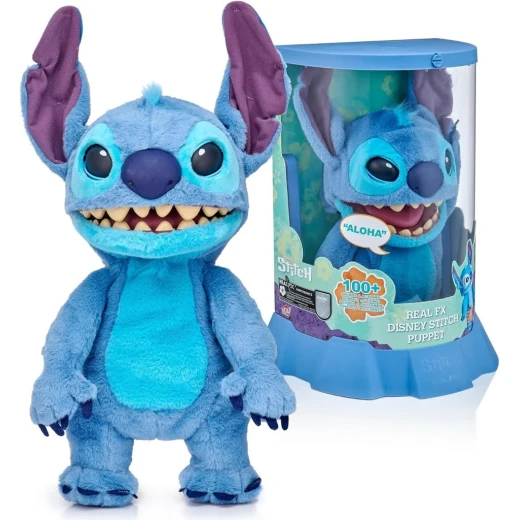 Disney Real FX Disney Stitch Plush – Interactive Character with 100+ Sounds & Realistic Animations Disney Real FX Disney Stitch Plush – Interactive Character with 100+ Sounds & Realistic Animations