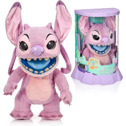 Disney Real FX Disney Angel Puppetronic Plush – Interactive Lilo &amp; Stitch Character with 100+ Sounds &amp; Animatronic Features