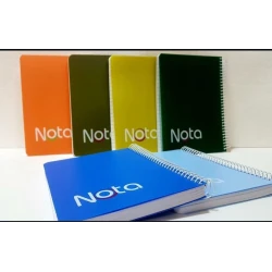 Spiral Nota Notebook in Various Colors 12 × 16 cm Dark Blue