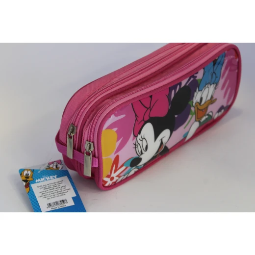 Disney Pencil Case – Mickey, Minnie & Donald Design in Pink Disney Pencil Case – Mickey, Minnie & Donald Design in Pink