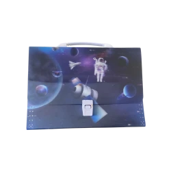 Space-Themed Plastic Briefcase – For Kids &amp;amp; Students