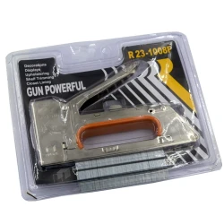 GUN POWERFUL Manual Staple Gun Model R23-1008F with Staples Set