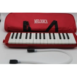 Melodica 32-Key Green Melodica with Carrying Case Musical Instrument for Beginners &amp; Professionals Includes Mouthpiece &amp; Hose Portable Wind Keyboard (Green)