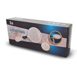 TH-802 LED Magnifying Glass with 3 Lighting Modes, High-Clarity Lens, Ergonomic Handle, Ideal for Reading, Hobbies, Inspection &amp; Crafts, Portable &amp; Lightweight