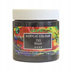 Marie's Acrylic Colour - Black, 250 ml