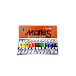 Marie's Oil Painting Colour Set - 12 Colors, 12 ml Each