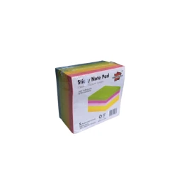 Four Books Wrapped Sticky Notes, 3×3 inch, 5 Assorted Colors