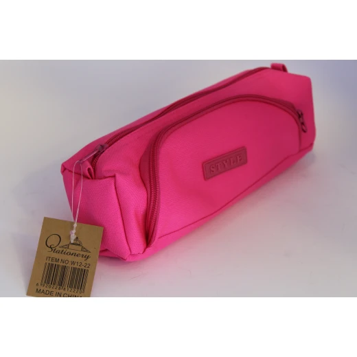 STYLE Pink Pencil Case – Zippered STYLE Pink Pencil Case – Zippered