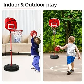 Adjustable Basketball Game Set for Indoor &amp; Outdoor Play - Stoys - Image 2