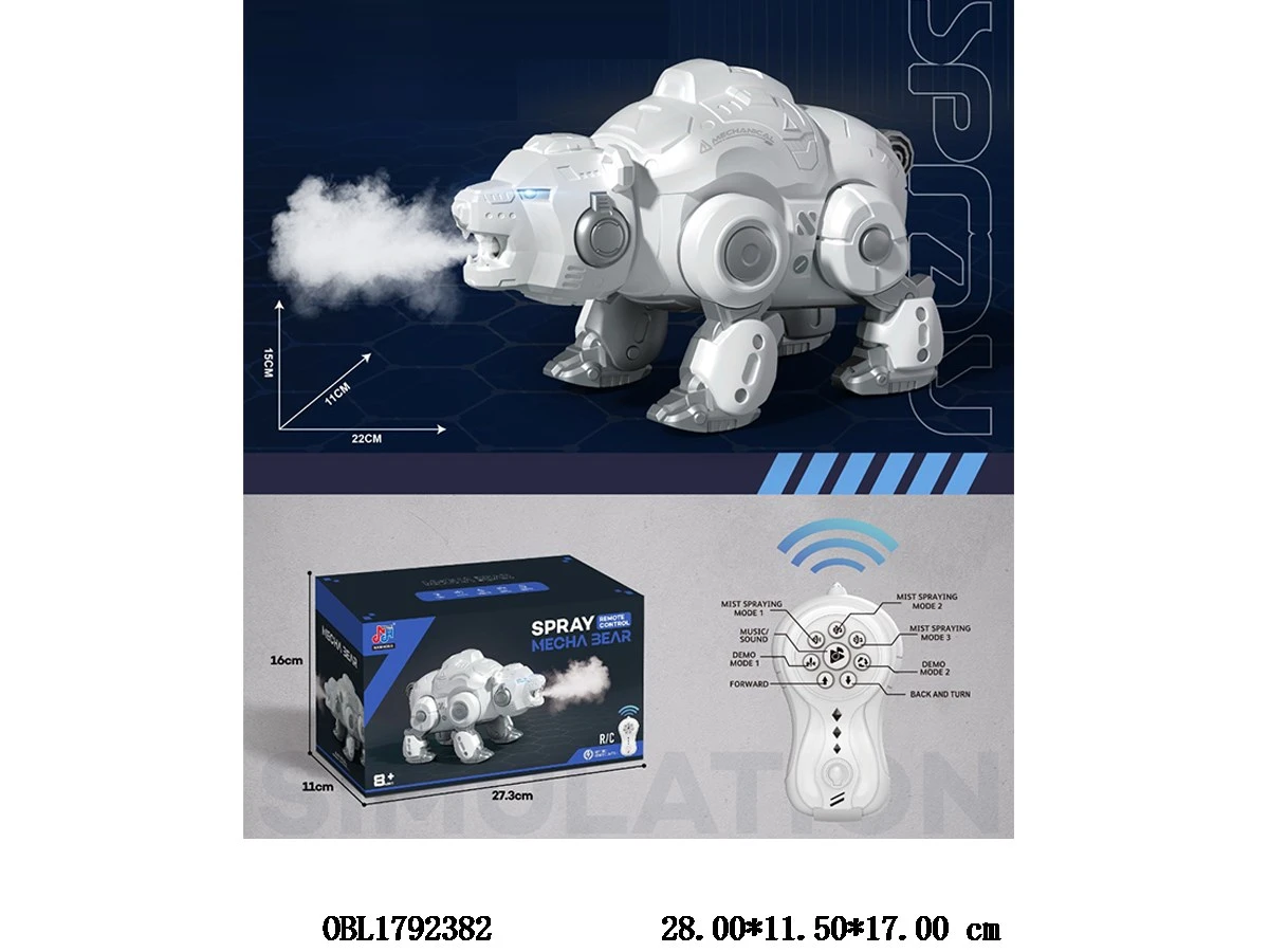 Spray Mecha Bear – Mist-Shooting Remote Control Toy