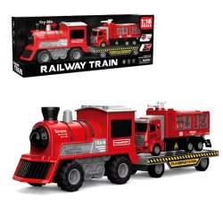 Transport Railway Train Set – 1:16 Scale Toy with Light &amp; Music