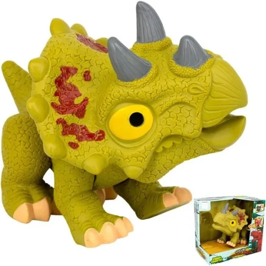SOFUBI Soft Triceratops Dinosaur Toy – Dino Party Edition - Stoys - Image 3