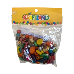 CRAFTLAND Assorted Color Beads with Thread for DIY Crafts