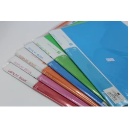 A4 Display Book – 10 Transparent Pockets, Flexible Cover in Multiple Colors, Ideal for File Organization &amp; Presentations