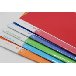 A4 Display Book – 20 Transparent Pockets, Flexible Cover in Multiple Colors, Ideal for File Organization &amp; Presentations