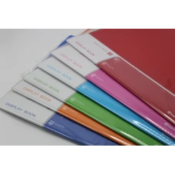 A4 Display Book – 40 Transparent Pockets, Flexible Cover in Multiple Colors, Ideal for File Organization &amp; Presentations