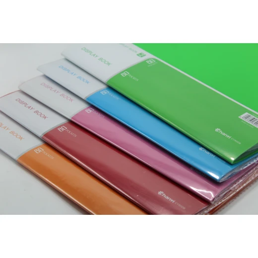 80-Pocket Clear Document Display Book, Flexible and Durable Cover, Suitable for Organizing Files and Presentations, Model 200 - Sstationery - Image 2