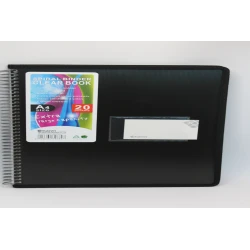Chamyi Spiral Binder Clear Book – Extra Large Capacity with Elastic Closure