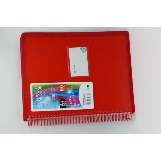 Chanxi Spiral Binder Clear Book – Extra Large Capacity with Elastic Closure Chanxi Spiral Binder Clear Book – Extra Large Capacity with Elastic Closure