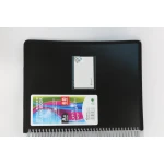 Chanxi Spiral Binder Clear Book – Extra Large Capacity with Elastic Closure - Sstationery