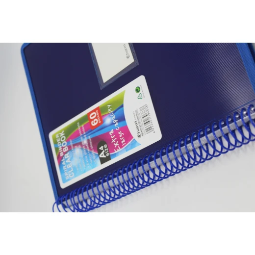 Chanxi Spiral Binder Clear Book – Extra Large Capacity with Elastic Closure - Sstationery - Image 3