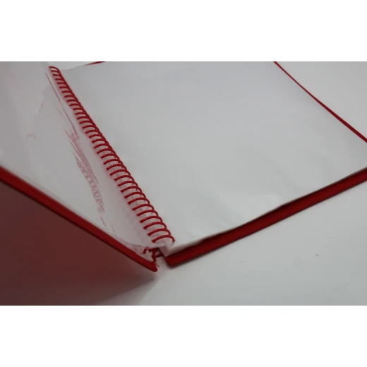 Chanxi Spiral Binder Clear Book – Extra Large Capacity with Elastic Closure - Sstationery - Image 2