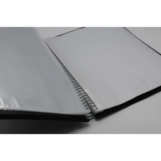 Chanxi Spiral Binder Clear Book – Extra Large Capacity with Elastic Closure - Sstationery - Image 2