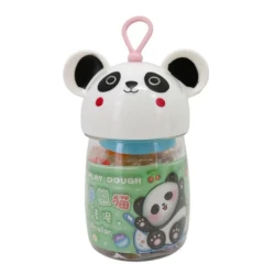 "Panda Play Dough Set – 10 Color Dough in Panda Container"