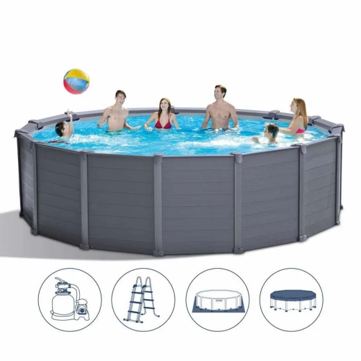 Intex Above-Ground Circular Swimming Pool Intex Above-Ground Circular Swimming Pool