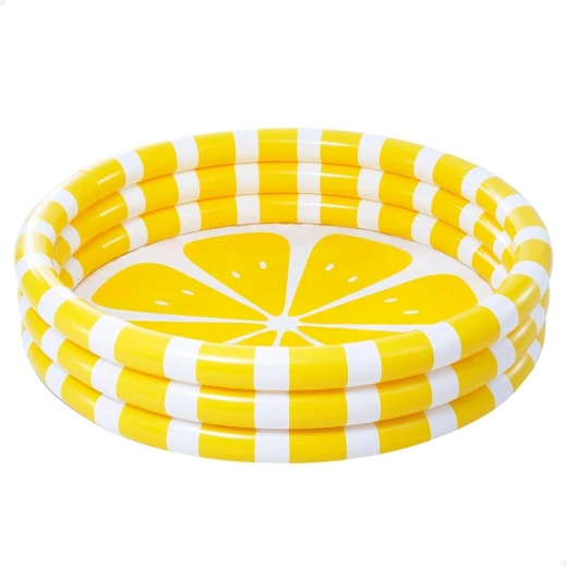 INTEX 58432 Zesty Lemon Inflatable Pool 147 x 33 cm, 330L Capacity, 3-Ring Design, Durable Vinyl, Vibrant Lemon Theme, Includes Repair Patch For Kids Age 2+ - Intex - Image 2