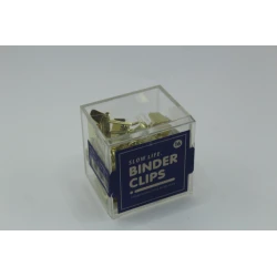 Gold Binder Clips Box