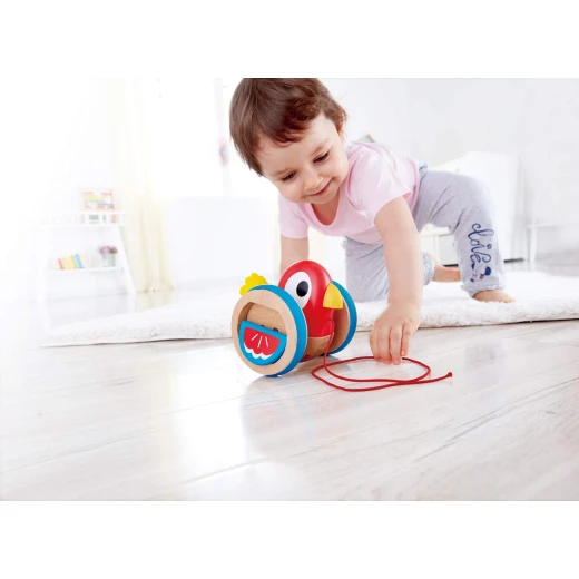 Hape Baby Bird Pull Along – Wooden Toddler Pull Toy Encouraging Walking and Coordination - Hape - Image 5