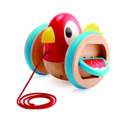 Hape Baby Bird Pull Along – Wooden Toddler Pull Toy Encouraging Walking and Coordination