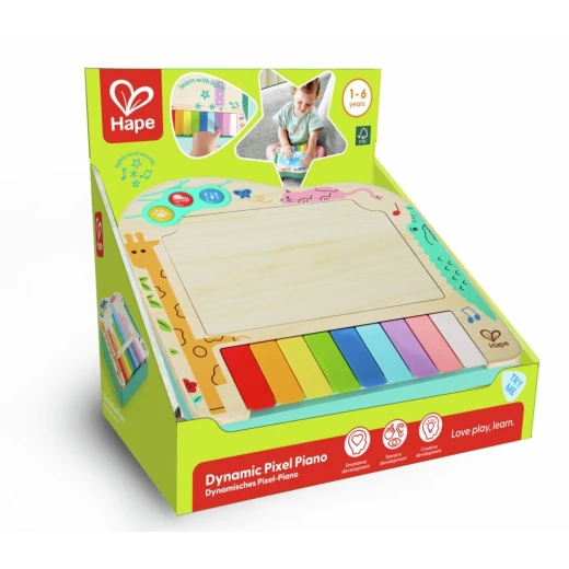 Hape Dynamic Pixel Piano – Interactive Musical Toy for Early Learning and Creative Play Hape Dynamic Pixel Piano – Interactive Musical Toy for Early Learning and Creative Play