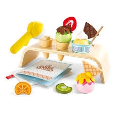 Hape Creamy Dreamy Ice Cream Corner – Wooden Pretend Play Ice Cream Shop for Sweet Role-Playing Fun - Hape - Image 2