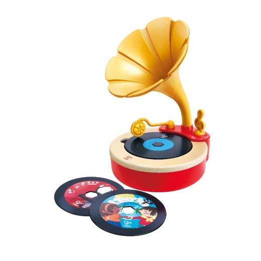 Hape Tune Time Phonograph – Classic-Inspired Musical Toy for Toddlers’ Sound Discovery Hape Tune Time Phonograph – Classic-Inspired Musical Toy for Toddlers’ Sound Discovery