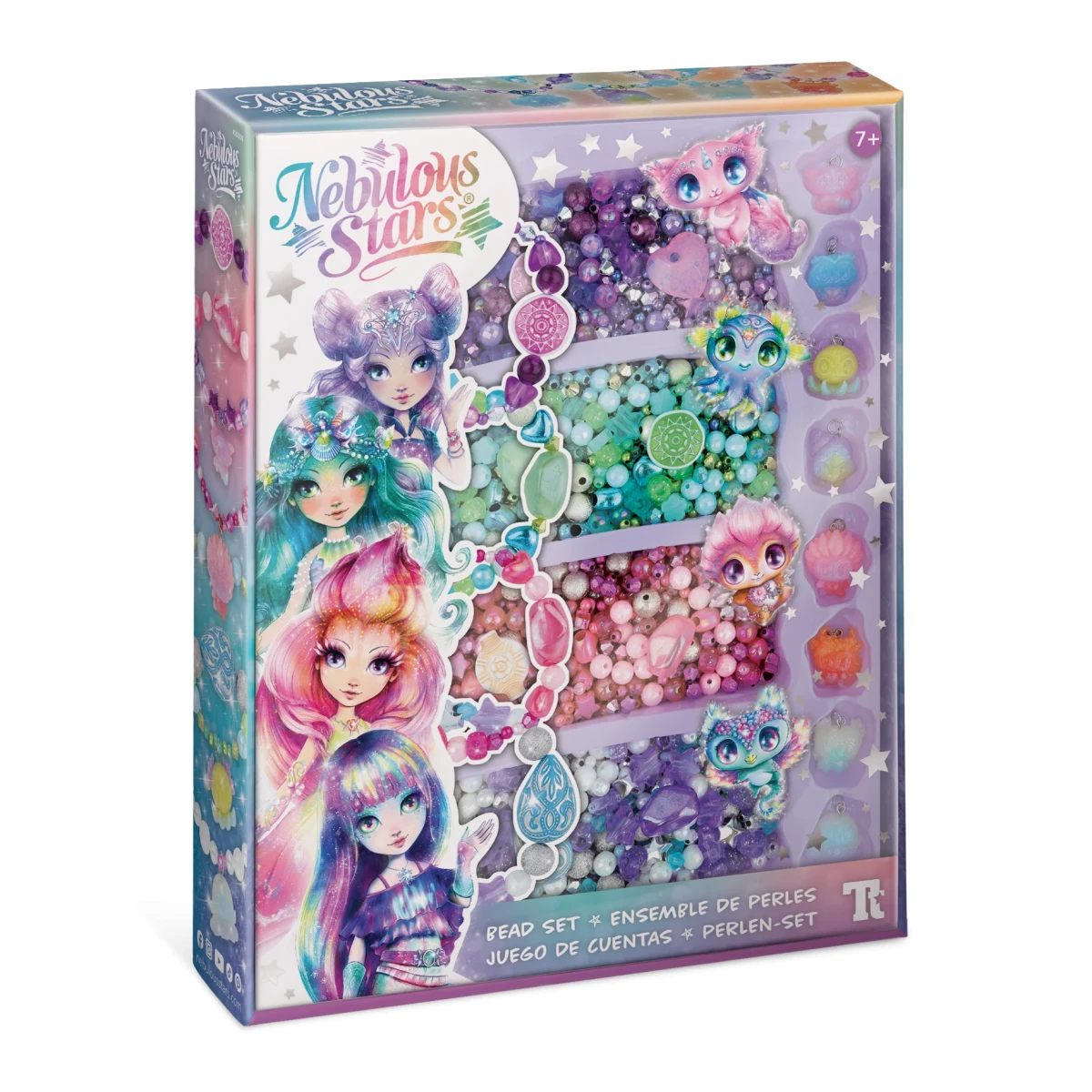 Nebulous Stars Milky Way Beads Set, Includes Over 2000 Beads, Colorful Threads, and Elastic Cords