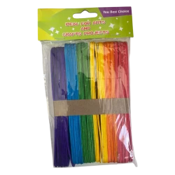 Colored Wooden Craft Sticks – Assorted Pack