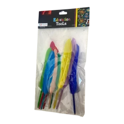 Kawasmi Colorful Plastic Feathers – Educational &amp; DIY Crafts