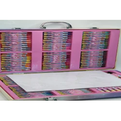 Kids Coloring &amp; Decorating Art Set - Pink Case
