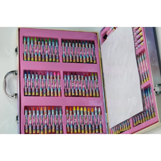 Kids Coloring & Decorating Art Set - Pink Case Kids Coloring & Decorating Art Set - Pink Case